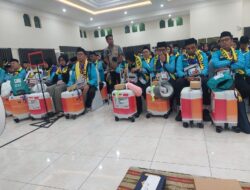 Polisi Amankan dan Kawal Keberangkatan Jamaah Haji Kloter 10 asal Mataram