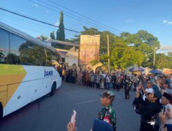 Polda NTB Pastikan Keamanan Kedatangan 393 Jemaah Haji Kloter 12 di Asrama Haji