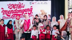 Bunda Sinta Iqbal Bercerita di Lingsar, Kapolsek Wiwin Hadir Beri Pengamanan