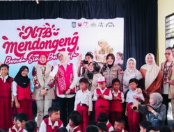 Bunda Sinta Iqbal Bercerita di Lingsar, Kapolsek Wiwin Hadir Beri Pengamanan