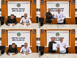 Kanwil BPN NTB Dan BPKH Wilayah VIII Tandatangani Berita Acara Penyelesaian Bidang Tanah Dalam Kawasan Hutan