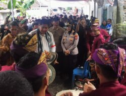 Polsek Lingsar Amankan Kunjungan Tiga Menteri di Dasan Geria