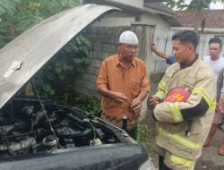 Diduga Lalai, Mobil Warga Masbagik Terbakar