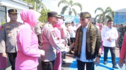 Wakapolda NTB Sambut Kedatangan Kapolda Baru Kalingga Rendra Raharja Di Bizam