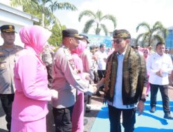 Wakapolda NTB Sambut Kedatangan Kapolda Baru Kalingga Rendra Raharja Di Bizam