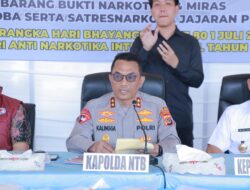 Polda NTB Ungkap 442 Kasus Narkoba dalam Enam Bulan, Kapolda Tegaskan “War On Drugs”