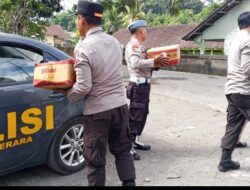 Polsek Terara Salurkan Bantuan Sosial, Wujud Kepedulian dan Kedekatan Polri dengan Masyarakat