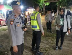 Polisi Kawal Hiburan Pasar Rakyat Rona-rona di Batu Kumbung