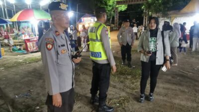 Polisi Kawal Hiburan Pasar Rakyat Rona-rona di Batu Kumbung