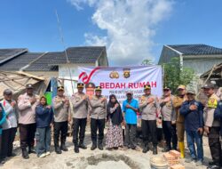 Dukung Program Kesejahteraan Nasional, Polda Sumsel Gelar Bedah Rumah di Banyuasin