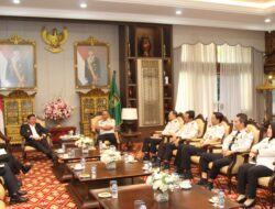 Perkuat Sinergi Pemasyarakatan, Karutan Kelas I Palembang Dampingi Kakanwil Ditjenpas Sumsel Audiensi dengan Gubernur Sumsel