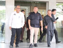 Karutan Kelas I Palembang Dampingi Kakanwil Ditjenpas Sumsel Bahas PKS Persidangan Elektronik Bersama Ketua Pengadilan Tinggi Palembang dan Kajati Sumsel