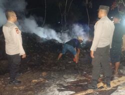 Gudang Somel di Gunungsari Nyaris Dilalap Api, Polisi Gerak Cepat Amankan Lokasi