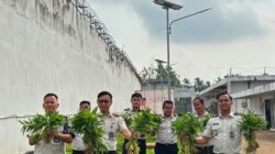 Panen Kangkung Capai 72,2 Kilogram, Rutan Kelas I Palembang Perkuat Program Ketahanan Pangan Nasional