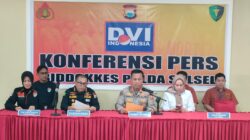 Konferensi Pers Biddokkes Polda Sulsel Terkait Penanganan Laka Laut KM Nurul Salsa di Perairan Selayar