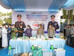 Kapolda Sumsel Pimpin Pemusnahan 20 Kg Sabu, Tegaskan Tidak Ada Ruang Bagi Narkoba di Sumatera Selatan
