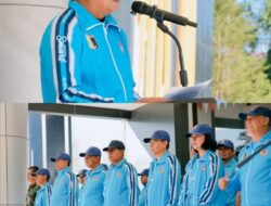 “Jangan Pernah Gentar!” Pesan Bupati Warisin Saat Melepas Kontingen Porprov XII NTB