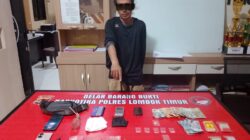 Polisi Gerebek Hotel di Sambelia, 26,44 Gram Sabu dan Timbangan Digital Berhasil Diamankan