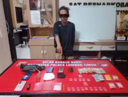 Polisi Gerebek Hotel di Sambelia, 26,44 Gram Sabu dan Timbangan Digital Berhasil Diamankan