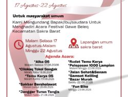 Gawe Beleq Sakra Barat 2026 Dibuka Untuk Umum! Ayo Warga Lombok Timur Merapat