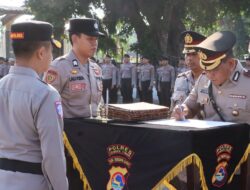 Tujuh Pejabat Polres Lombok Timur Berganti, Kapolres Titip Pesan Tegas soal Kamtibmas