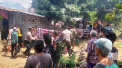 Respon Cepat Polsek Narmada dan Warga Padamkan Kebakaran Rumah di Peresak