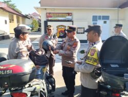 Kapolsek Narmada Pastikan Randis hingga HT Siap Kawal Semarak HUT RI ke-81