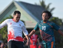 BUPATI-KAPOLRES KOMPAK TUMBANGKAN TUAN RUMAH USAI UPACARA PEMBUKAAN RANGKAIAN HUT RI TINGKAT KECAMATAN SEKO