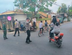 Polsek Lingsar Kawal Rally Sepeda Sambut Maulid Nabi, Arus Lalu Lintas Lancar