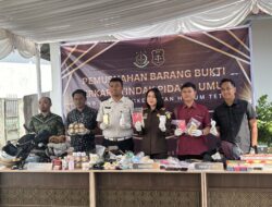 Perkuat Sinergi APH, Lapas Selong Hadiri Eksekusi Pemusnahan Barang Bukti Kejari Lombok Timur