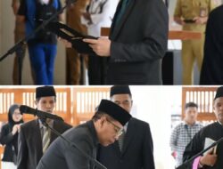 61 Pj Kades Dilantik, Bupati Lotim Tegaskan Satu Pesan Jelang Pilkades Serentak