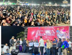 Malam Perdana Festival Gawe Beleq Sakbar Pecah! Ribuan Warga Terhipnotis Suara Serak Basah Gazali