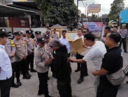 53 Personel Polsek Narmada Dikerahkan Simulasikan Pengamanan Demo