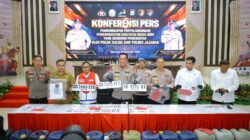 Polda Sulsel Gelar Konferensi Pers Penegakan Hukum Penyalahgunaan BBM Bersubsidi