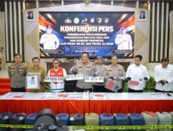 Polda Sulsel Gelar Konferensi Pers Penegakan Hukum Penyalahgunaan BBM Bersubsidi