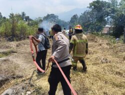 Lahan Kosong di Sesaot Terbakar, Polisi Ingatkan Warga Tak Bakar Sampah