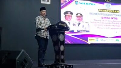 Buka UKW SMSI NTB, AKA Sebut Kecepatan Tak Boleh Kalahkan Ketepatan