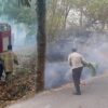 Respons Cepat Polsek Gunungsari, Kebakaran Lahan 5 Are di Kekait Dipadamkan