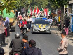 Ribuan Pelajar Tumpah ke Jalan, Kapolsek Lingsar Pastikan Pawai Ta’aruf NWDI Aman