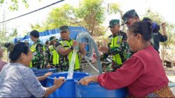 Sambut HUT ke-80 TNI Kodim Lotim Salurkan Air Bersih ke Jerowaru