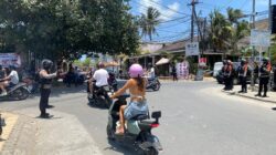 Cegah Kemacetan, Subsatgas Samapta Ops Mandalika Atur Lalu Lintas di Kawasan Kute Mandalika