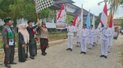 Kapolsek Lingsar Kawal Langsung Pawai Ta’aruf MTQ XXXII, Iring-Iringan Tertib hingga Finish