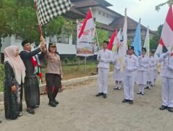 Kapolsek Lingsar Kawal Langsung Pawai Ta’aruf MTQ XXXII, Iring-Iringan Tertib hingga Finish