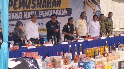 Barang yang dimusnahkan kali ini memiliki perkiraan nilai mencapai Rp40.332.305.374 atau sekitar Rp40,33 Miliar