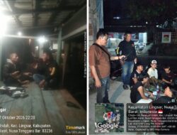 PAGAR Polsek Lingsar Sisir Wilayah Rawan, Pemuda Nongkrong Tengah Malam Diimbau Pulang